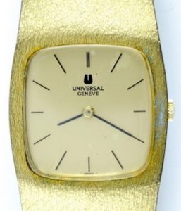Universal Geneve. Reloj pulsera para caballero. Ca. 1970.