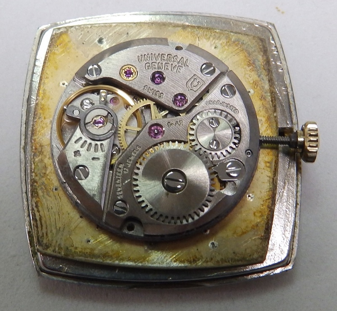 Universal Geneve. Reloj pulsera para caballero. Ca. 1970. Universal Geneve. Reloj pulsera para caballero. Ca. 1970.