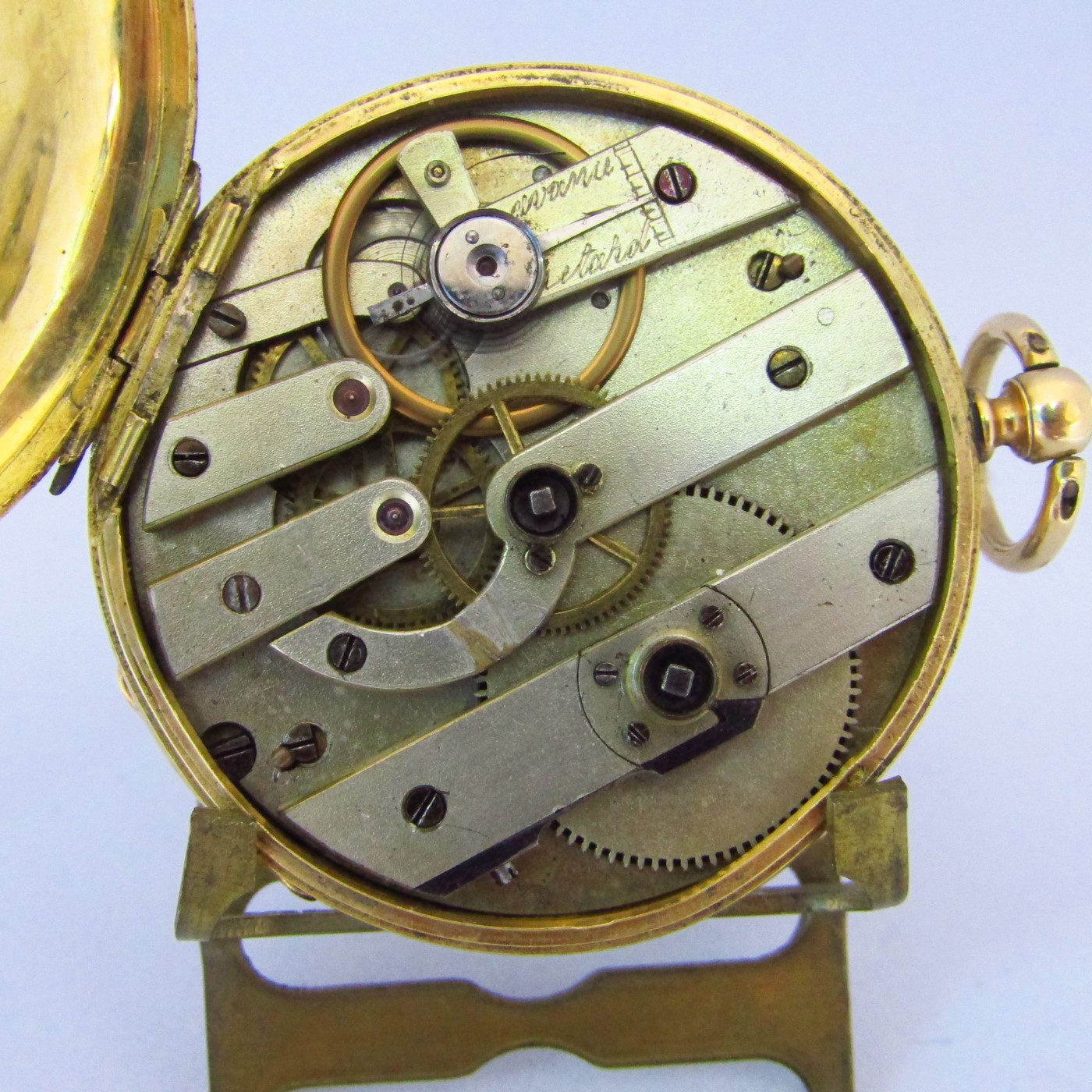 Reloj de bolsillo, Lepine, Oro 18k. Fabricación suiza. Ca. 1900 Reloj de bolsillo, Lepine, Oro 18k. Fabricación suiza. Ca. 1900