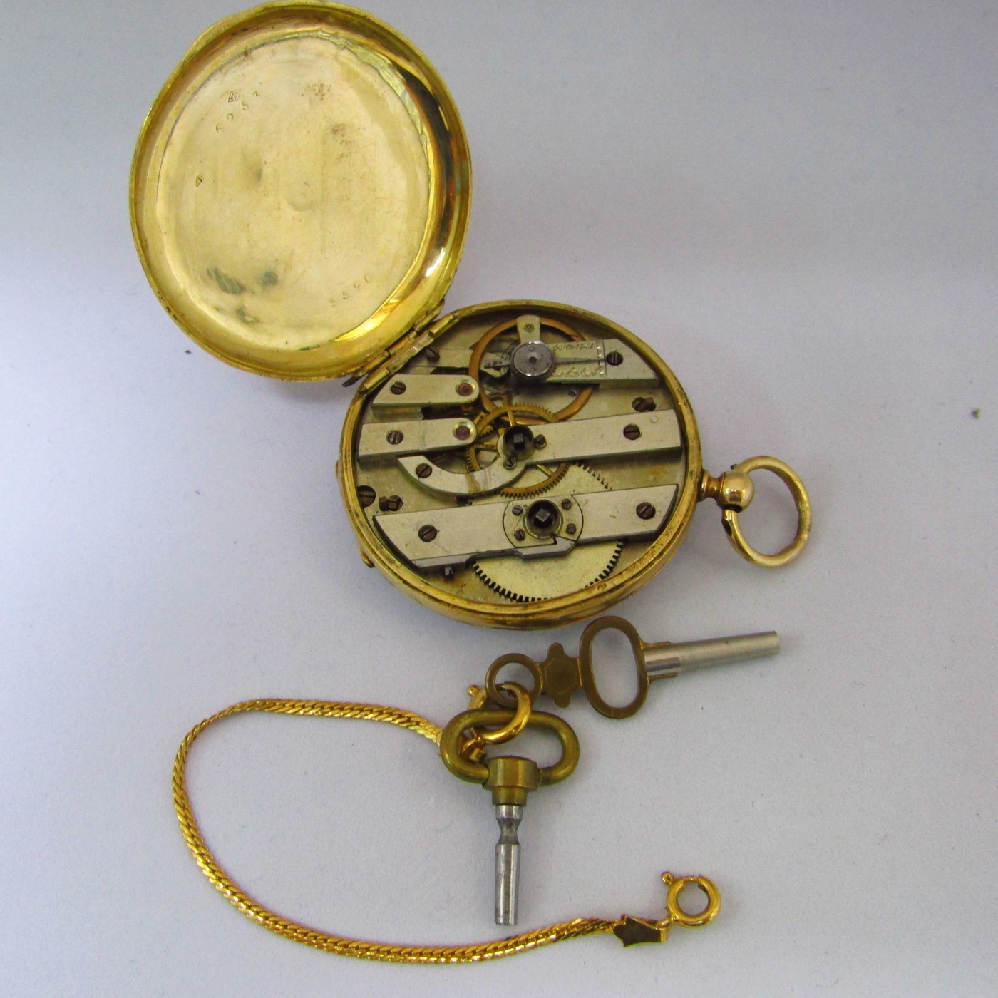 Reloj de bolsillo, Lepine, Oro 18k. Fabricación suiza. Ca. 1900 Reloj de bolsillo, Lepine, Oro 18k. Fabricación suiza. Ca. 1900