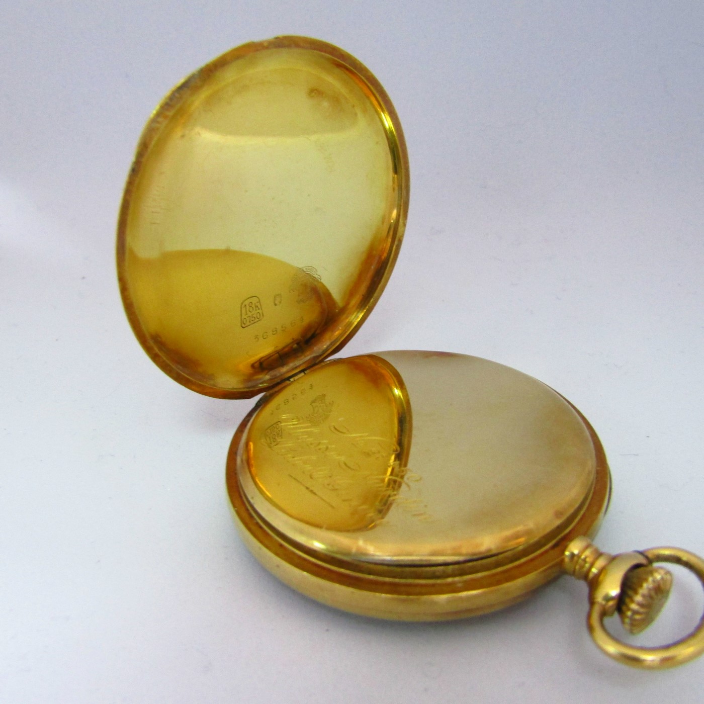 ULYSSE NARDIN. Reloj de Bolsillo para caballero, lepine y remontoir. Oro 18k. Suiza, ca. 1910. ULYSSE NARDIN. Reloj de Bolsillo para caballero, lepine y remontoir. Oro 18k. Suiza, ca. 1910.