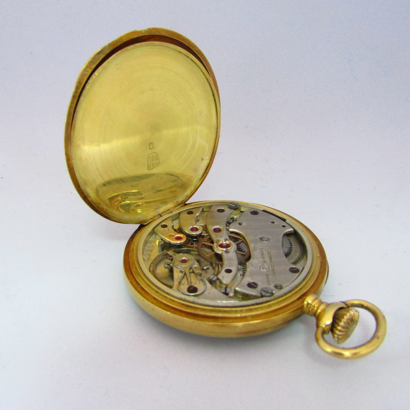 ULYSSE NARDIN. Reloj de Bolsillo para caballero, lepine y remontoir. Oro 18k. Suiza, ca. 1910. ULYSSE NARDIN. Reloj de Bolsillo para caballero, lepine y remontoir. Oro 18k. Suiza, ca. 1910.
