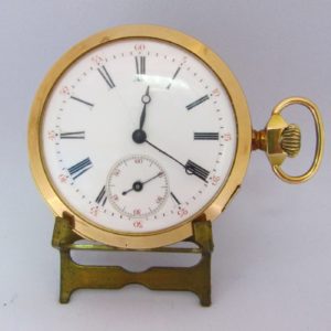 Reloj Suizo de Repetición de Horas y Cuartos, Lepine y Remontoir. Finales siglo XIX. Oro 18k.