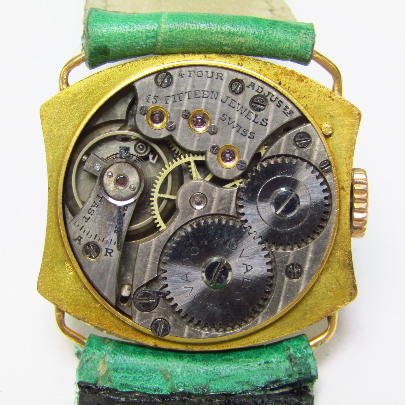 MOVADO. Reloj de pulsera unisex. Oro 18k. Ca. 1950. MOVADO. Reloj de pulsera unisex. Oro 18k. Ca. 1950.