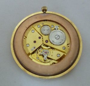 GIGANDET. Reloj de bolsillo para caballero. Circa, 1950-1960. Oro 18k.