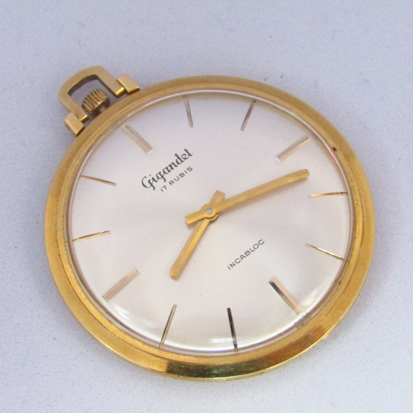 GIGANDET. Reloj de bolsillo para caballero. Circa, 1950-1960. Oro 18k. GIGANDET. Reloj de bolsillo para caballero. Circa, 1950-1960. Oro 18k.