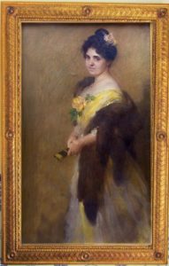 Gonzalo Bilbao Martínez. (1860-1938). Pastel sobre lienzo. "Figura Femenina"