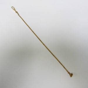 Leontina antigua. Terminal cadena para reloj de bolsillo. Oro 18k. 10,78 gr.