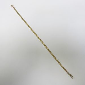 Leontina antigua. Terminal cadena para reloj de bolsillo. Oro 18k. 19,72 gr.