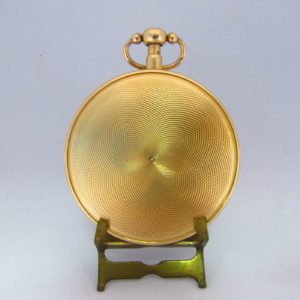Reloj francés de Bolsillo para caballero, lepine, repetición horas y cuartos. Oro 18k. Ca. 1800.
