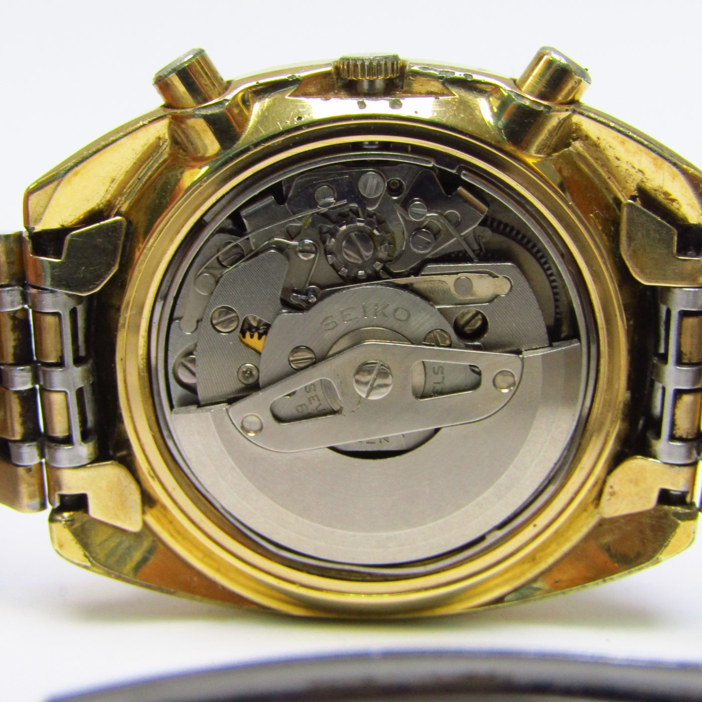 SEIKO 6139 CRONOGRAFO AUTOMÁTICO. Reloj cronógrafo de pulsera para caballero, Japón, ca. 1970. SEIKO 6139 CRONOGRAFO AUTOMÁTICO. Reloj cronógrafo de pulsera para caballero, Japón, ca. 1970.