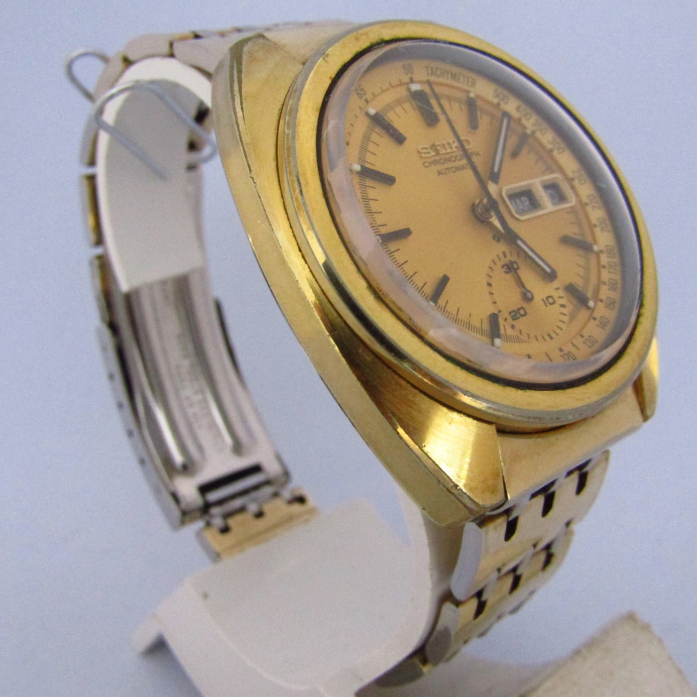 SEIKO 6139 CRONOGRAFO AUTOMÁTICO. Reloj cronógrafo de pulsera para caballero, Japón, ca. 1970. SEIKO 6139 CRONOGRAFO AUTOMÁTICO. Reloj cronógrafo de pulsera para caballero, Japón, ca. 1970.