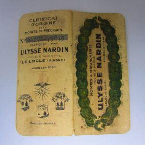 ULYSSE NARDIN. Reloj de pulsera para hombre. Oro 18k. Suiza, 1943.