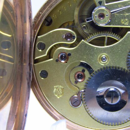 IWC. Reloj de Bolsillo, lepine y remontoir. Oro 14k. Suiza, 1892.