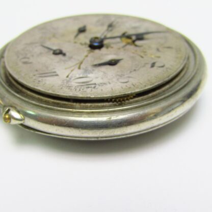 JH HASLER & FILS. Pocket watch, lepine and remontoir. Triple calendar and moon phase. Switzerland, ca. 1890