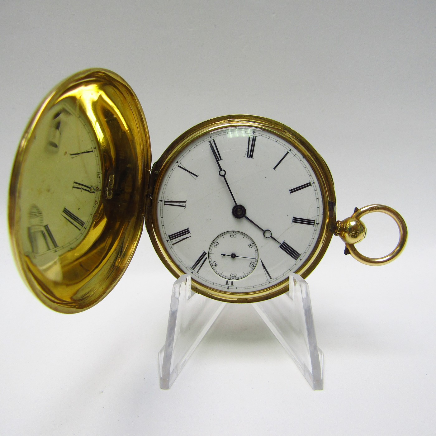 JOHN DAVIES. Reloj de Bolsillo, saboneta, Oro 18k, Chester, ca. 1840. JOHN DAVIES. Reloj de Bolsillo, saboneta, Oro 18k, Chester, ca. 1840.