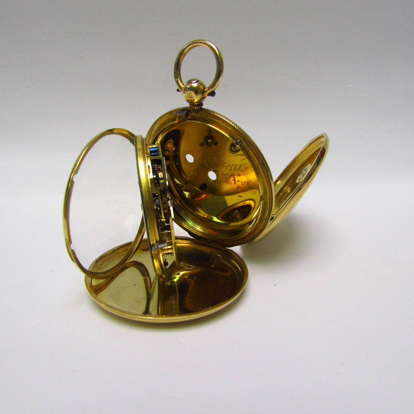 JOHN DAVIES. Reloj de Bolsillo, saboneta, Oro 18k, Chester, ca. 1840. JOHN DAVIES. Reloj de Bolsillo, saboneta, Oro 18k, Chester, ca. 1840.