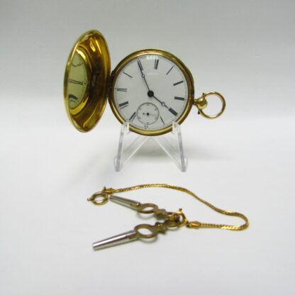 JOHN DAVIES. Reloj de Bolsillo, saboneta, Oro 18k, Chester, ca. 1840.