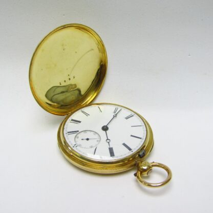 JOHN DAVIES. Reloj de Bolsillo, saboneta, Oro 18k, Chester, ca. 1840.
