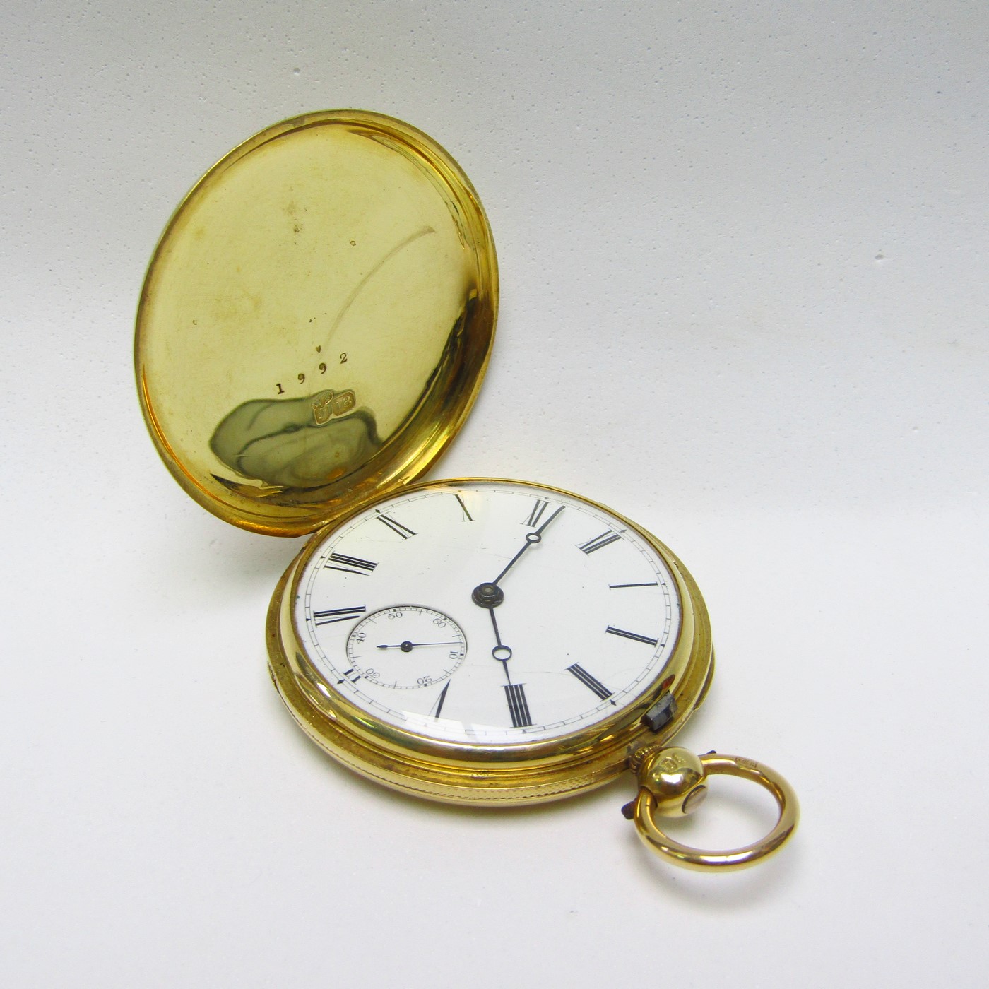 JOHN DAVIES. Reloj de Bolsillo, saboneta, Oro 18k, Chester, ca. 1840. JOHN DAVIES. Reloj de Bolsillo, saboneta, Oro 18k, Chester, ca. 1840.