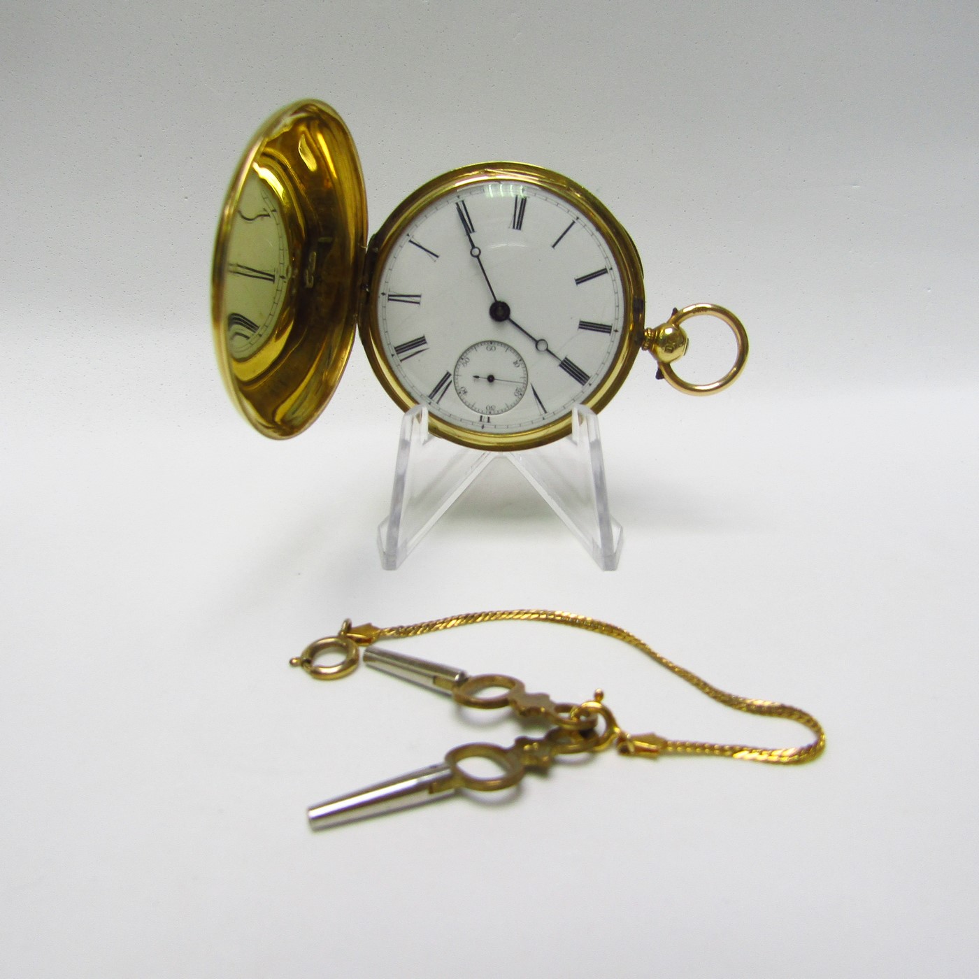 JOHN DAVIES. Reloj de Bolsillo, saboneta, Oro 18k, Chester, ca. 1840. JOHN DAVIES. Reloj de Bolsillo, saboneta, Oro 18k, Chester, ca. 1840.