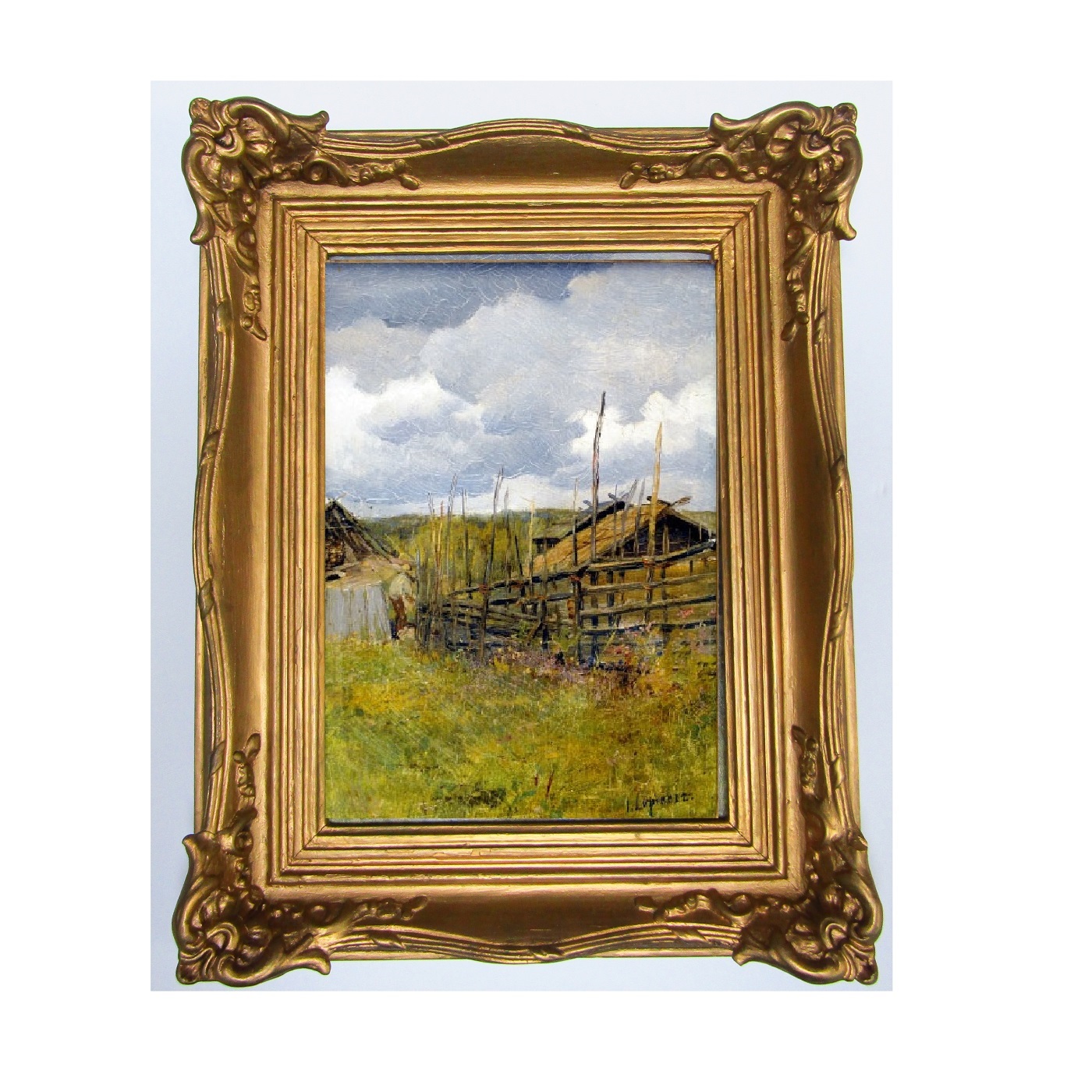 JOSÉ LUPIAÑEZ CARRASCO. (1864-1938). Óleo sobre tabla. “Paisaje” JOSÉ LUPIAÑEZ CARRASCO. (1864-1938). Óleo sobre tabla. “Paisaje”