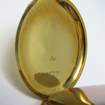MIDO. Reloj de bolsillo para caballero, lepine y remontoir. Oro 18k. Suiza, ca. 1920