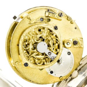 Reloj de bolsillo para caballero. Plata. lepine, verge Fuseé (catalino). Francia. Ca. 1800