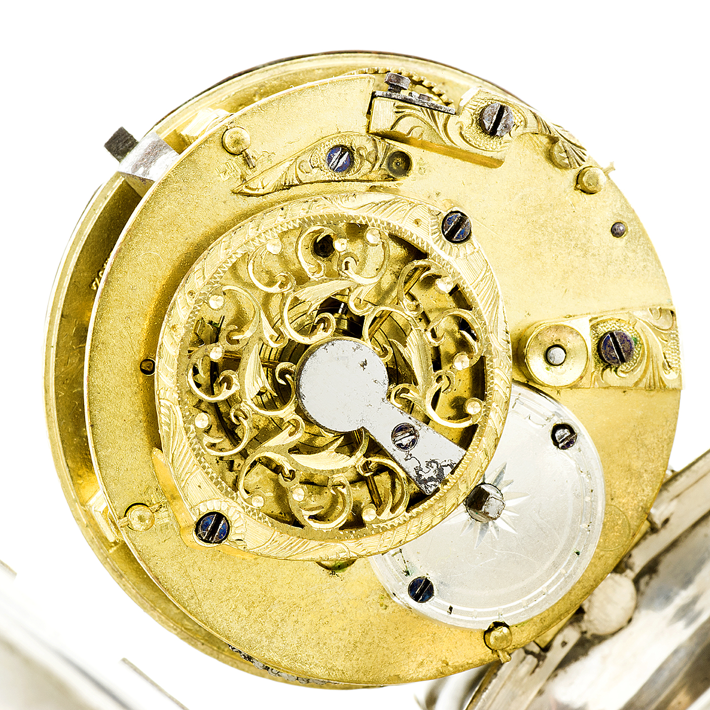 Reloj de bolsillo para caballero. Plata. lepine, verge Fuseé (catalino). Francia. Ca. 1800 Reloj de bolsillo para caballero. Plata. lepine, verge Fuseé (catalino). Francia. Ca. 1800