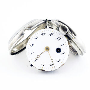 Reloj de bolsillo para caballero. Plata. lepine, verge Fuseé (catalino). Francia. Ca. 1800