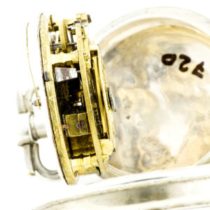 Reloj de bolsillo para caballero. Plata. lepine, verge Fuseé (catalino). Francia. Ca. 1800