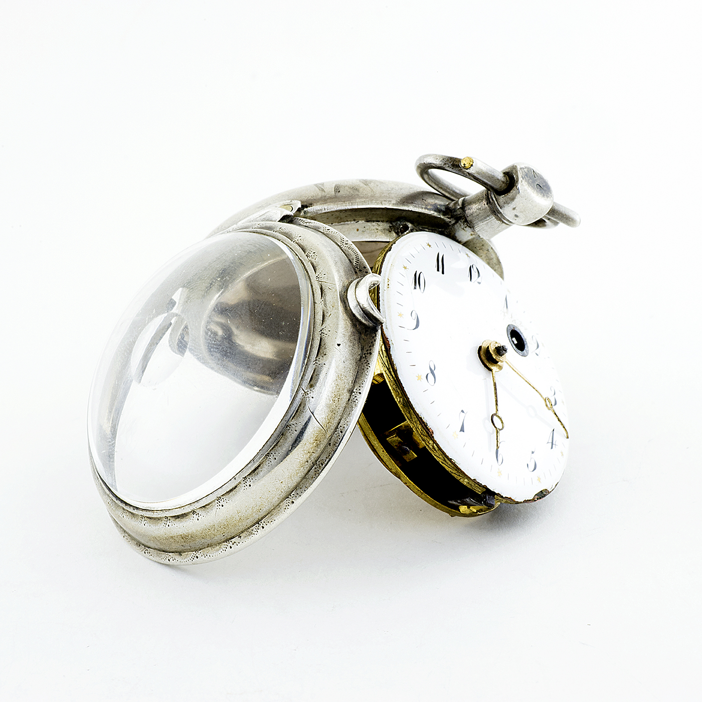 Reloj de bolsillo para caballero. Plata. lepine, verge Fuseé (catalino). Francia. Ca. 1800 Reloj de bolsillo para caballero. Plata. lepine, verge Fuseé (catalino). Francia. Ca. 1800