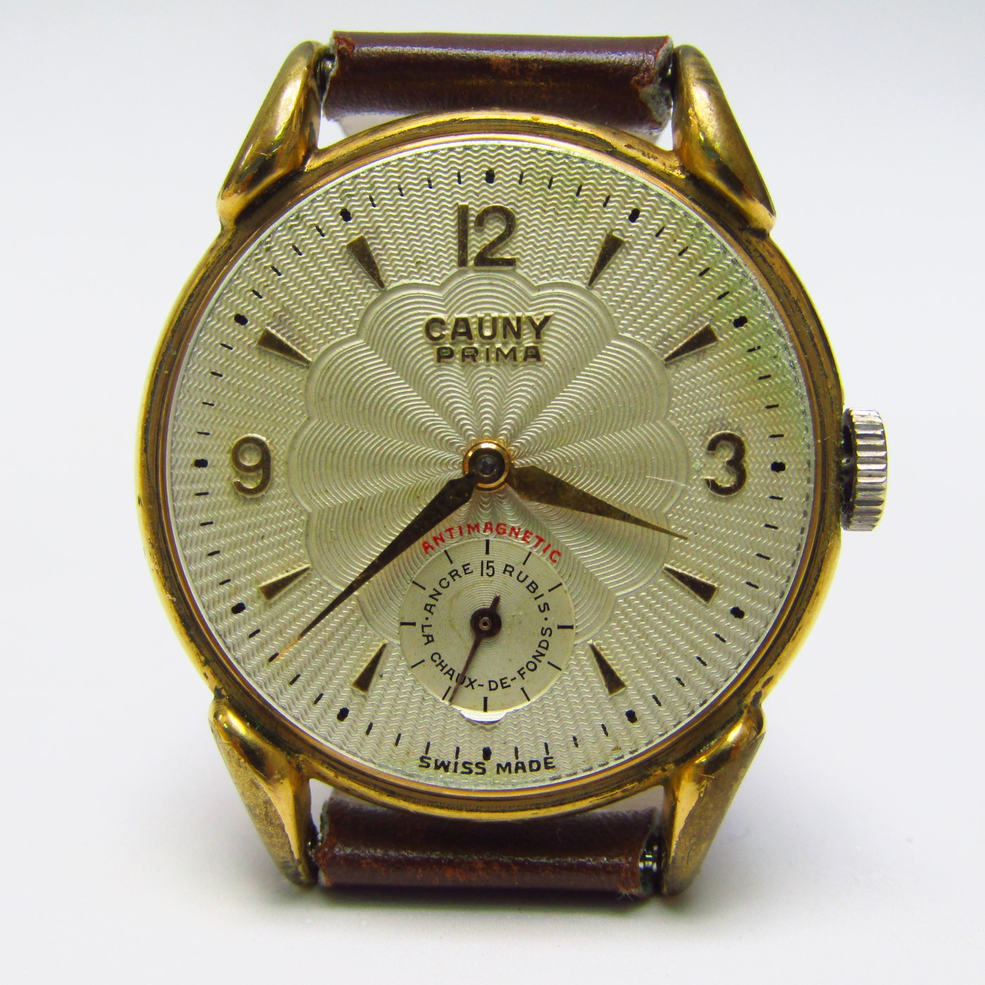 entrevista Penélope piel CAUNY PRIME. Cadet wristwatch. Swiss. Ca.1950 Figaro Auctions
