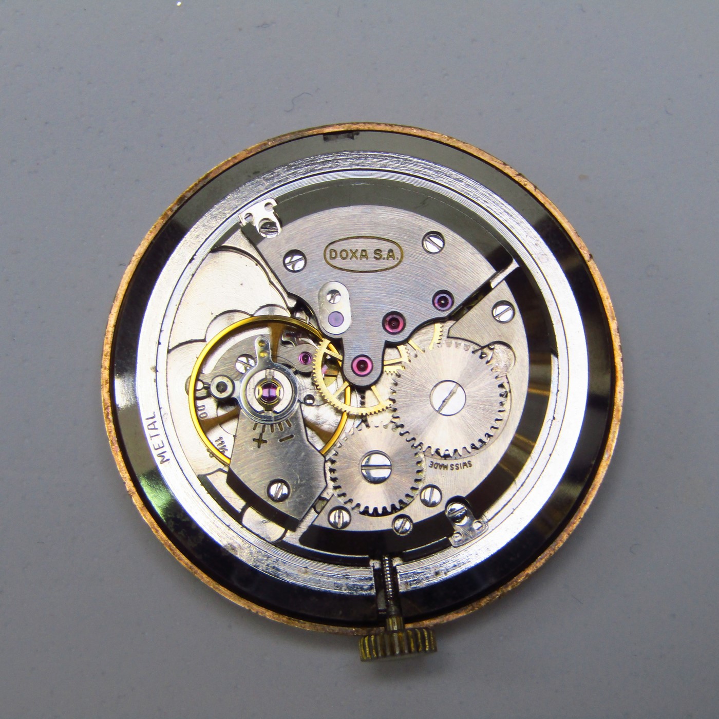 DOXA. Reloj de pulsera para caballero. Oro 14k. Suiza, ca.1950 DOXA. Reloj de pulsera para caballero. Oro 14k. Suiza, ca.1950