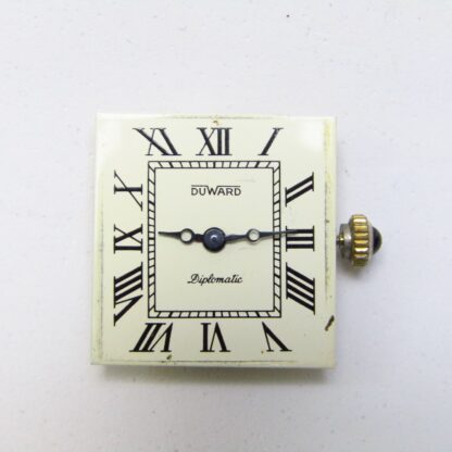 DUWARD DIPLOMATIC. Reloj de pulsera unisex. Acero. Suiza, ca. 1970.