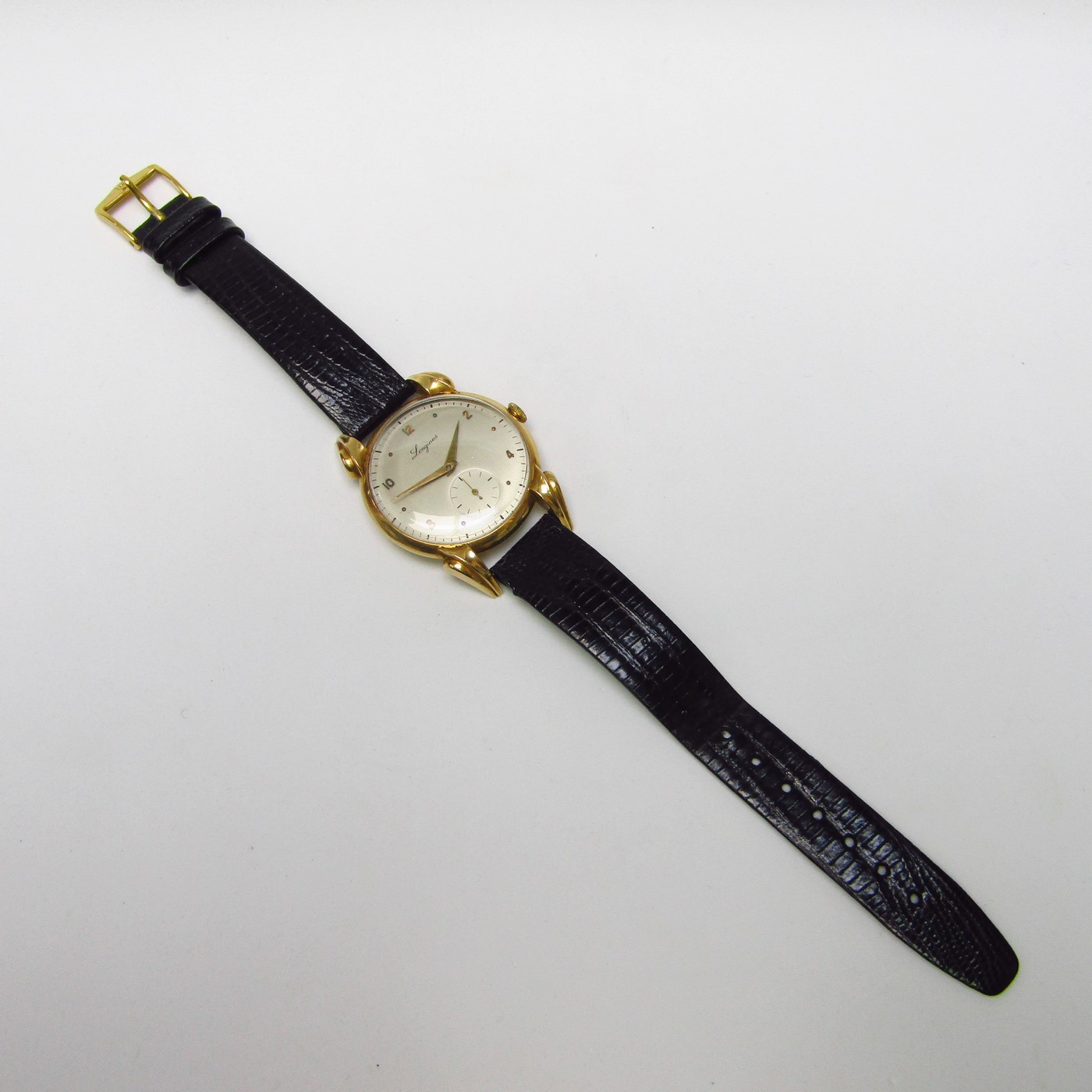 LONGINES. Reloj de pulsera caballero. Oro 18k. Suiza, Año 1.946. LONGINES. Reloj de pulsera caballero. Oro 18k. Suiza, Año 1.946.