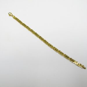 Pulsera de Oro de 18k con 14 Diamantes talla Brillante de 0,55 ct. (G-H/VS1-2). 21,20 gr.