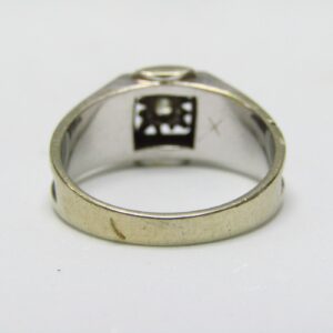 Solitario en Oro Blanco con Diamante Natural, talla Brillante de 0,20 ct. (G-VS1).