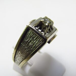 Solitario en Oro Blanco con Diamante Natural, talla Brillante de 0,20 ct. (G-VS1).