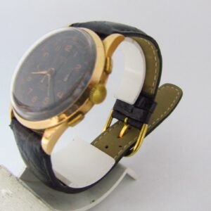 AUREOLE CHRONOGRAPHE SUISSE - Reloj Cronógrafo de pulsera. Calibre Landerón. Oro 18k. Ca. 1955
