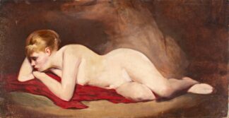 MARCEL BERGÉS (1898-1975). Óleo sobre lienzo. "Desnudo femenino".