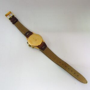 Monsegur. Reloj Cronógrafo de pulsera para caballero. Oro 18k. Ca. 1950