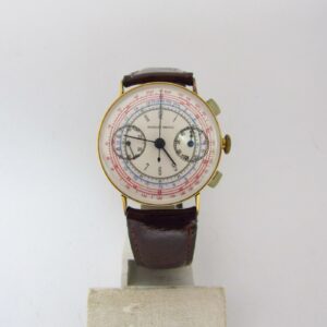 NICOLET WATCH. Reloj Cronógrafo de pulsera. Ca. Oro 18k.