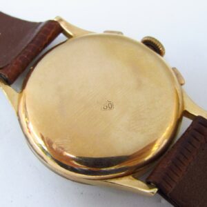 Reloj Cronógrafo de pulsera para caballero. Oro 18k. Suiza.