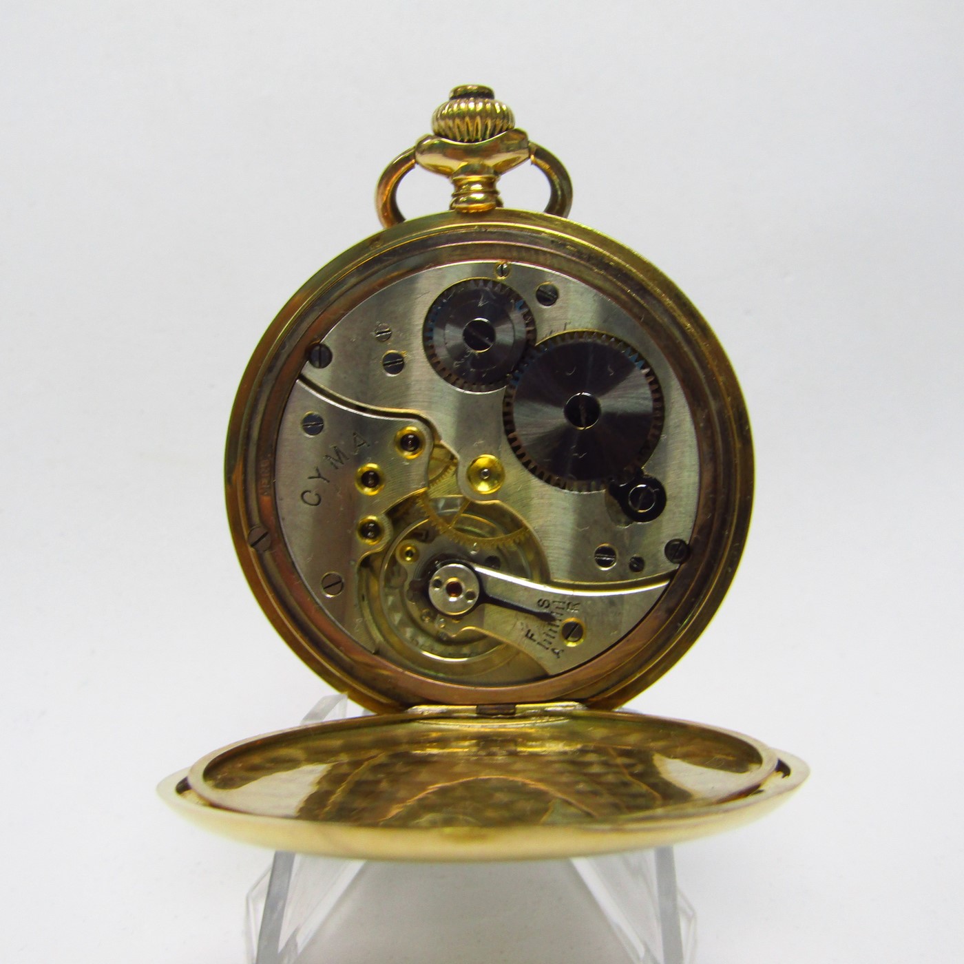 CYMA. Reloj de bolsillo Saboneta y remontoir. Oro 18k. Ca. 1915. CYMA. Reloj de bolsillo Saboneta y remontoir. Oro 18k. Ca. 1915.