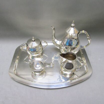 Coffee Set in Sterling Silver. Spain, 20th century.