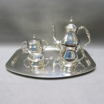Coffee Set in Sterling Silver. Spain, 20th century.