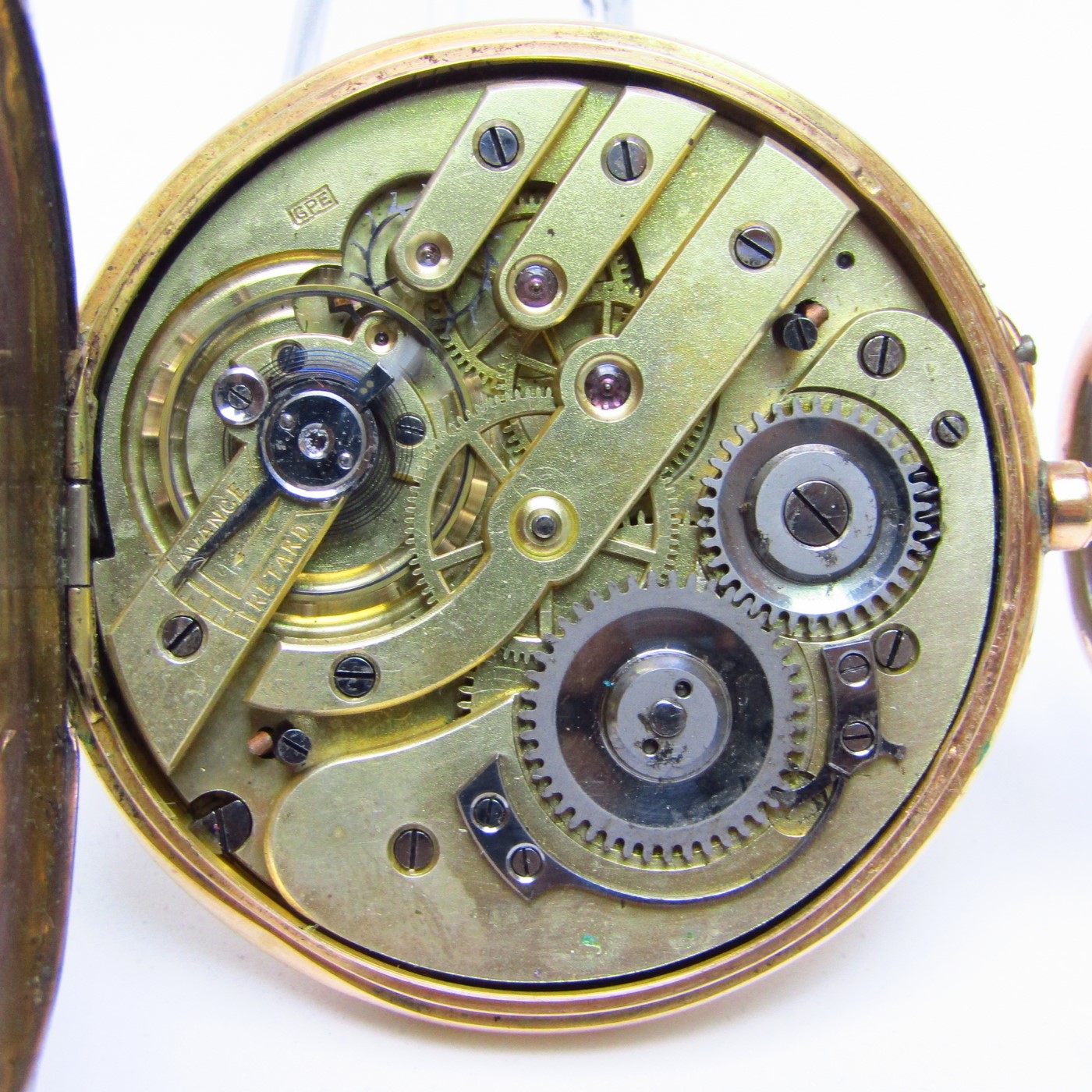 Jules and Georges Perret (GPE). Reloj de bolsillo saboneta. Oro 18k. Suiza, ca. 1904. Jules and Georges Perret (GPE). Reloj de bolsillo saboneta. Oro 18k. Suiza, ca. 1904.
