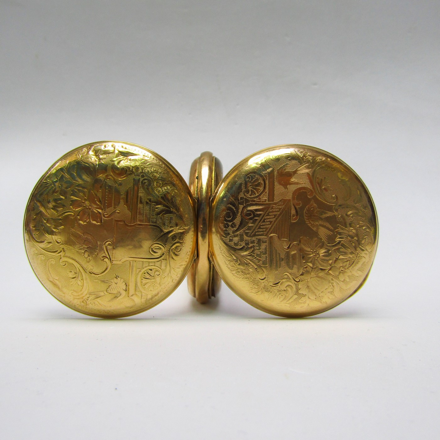 Jules and Georges Perret (GPE). Reloj de bolsillo saboneta. Oro 18k. Suiza, ca. 1904. Jules and Georges Perret (GPE). Reloj de bolsillo saboneta. Oro 18k. Suiza, ca. 1904.