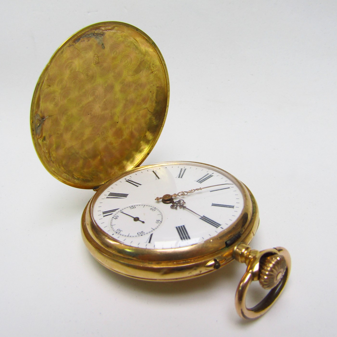 Jules and Georges Perret (GPE). Reloj de bolsillo saboneta. Oro 18k. Suiza, ca. 1904. Jules and Georges Perret (GPE). Reloj de bolsillo saboneta. Oro 18k. Suiza, ca. 1904.